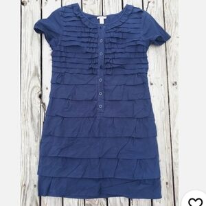 J. Crew Navy Layered Mini Dress